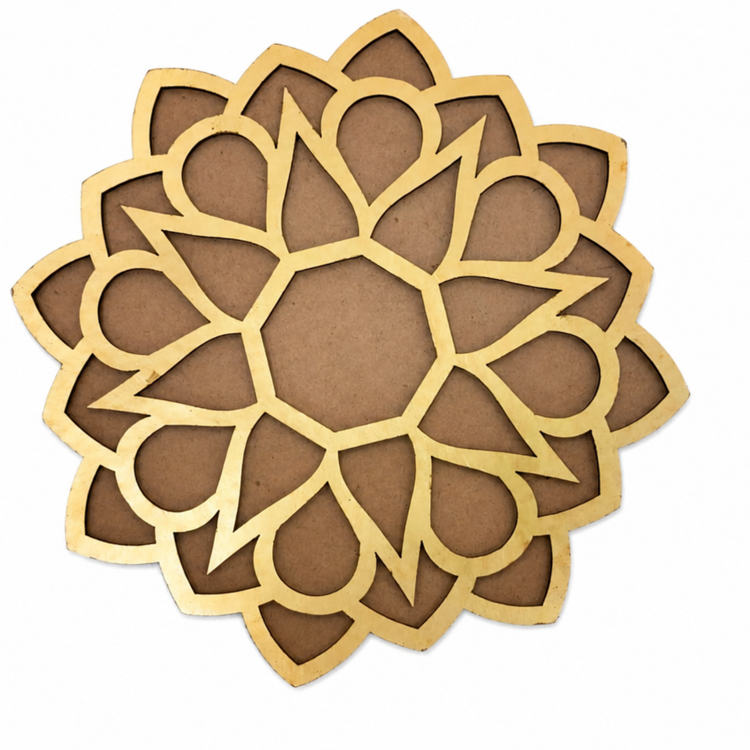 Decorative Mandalas MDF Wood Cutout – 15 cm Laser Cut Round Floral Stencil for Painting & DIY Crafts | Reusable Art Blank for Home Decor, Festive Rangoli & Gifting