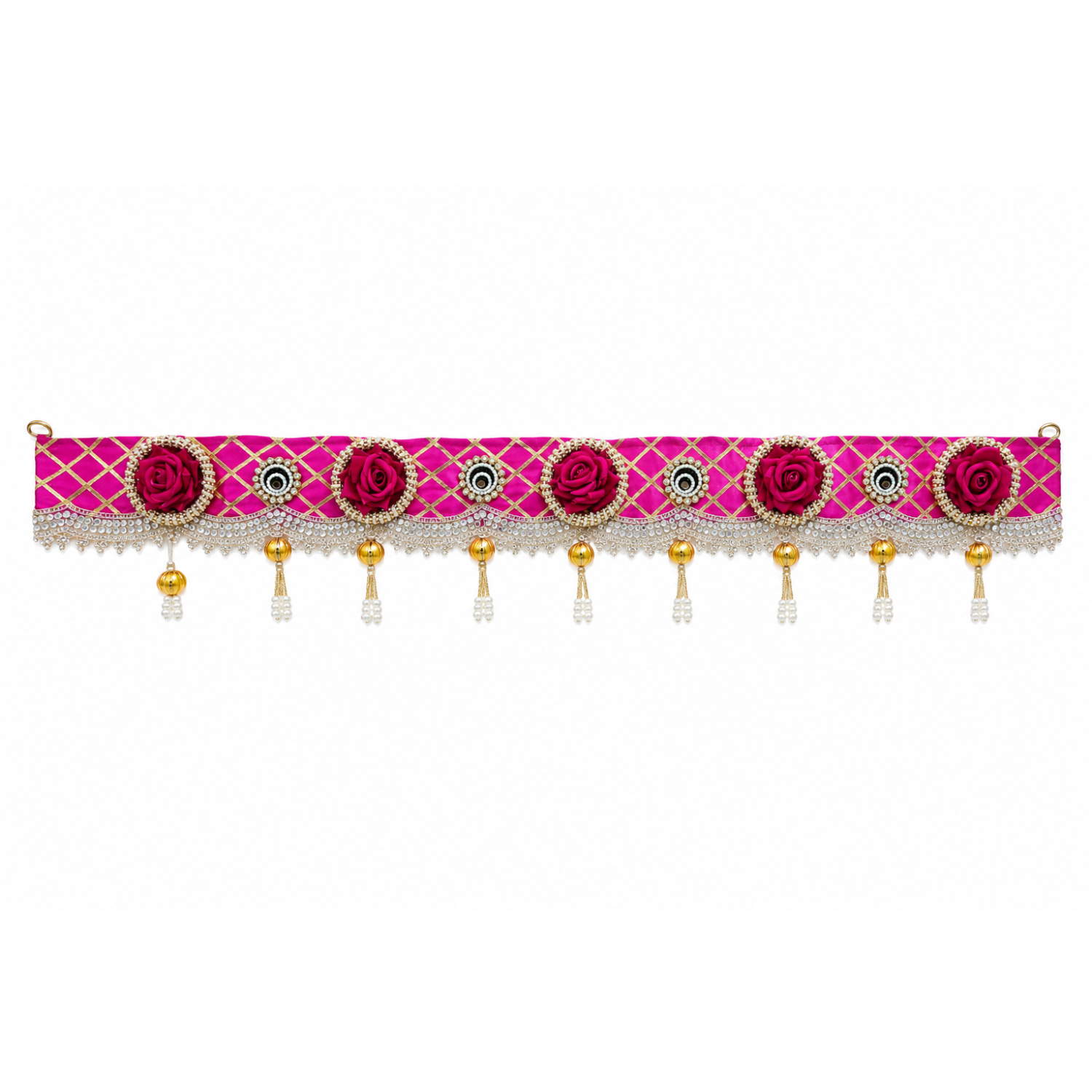Door Toran Bandhanwar, Pink, 100 cm, Rose & Pearl