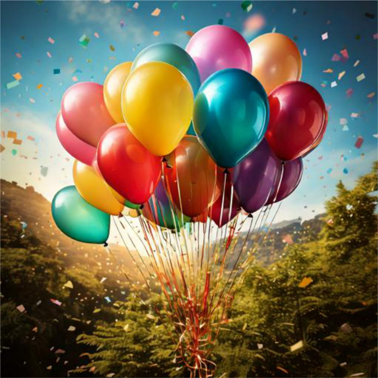 Metallic Balloons (Multicolor) 50 Pcs