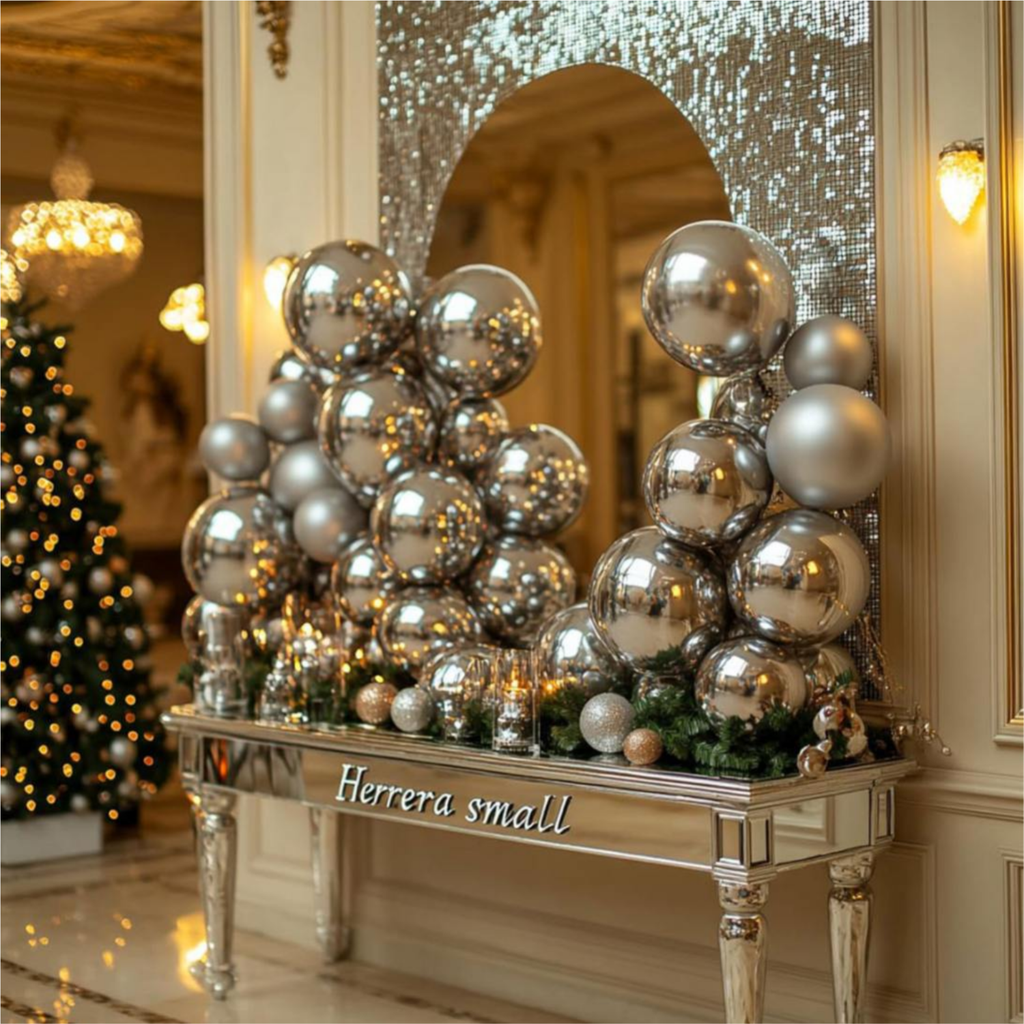 Metallic Chrome Balloons Silver 50 Pcs Set - 12 Inch Shiny Latex Balloons for Birthday, Wedding & Anniversary Decorations - Premium Helium Grade Party Supplies 2