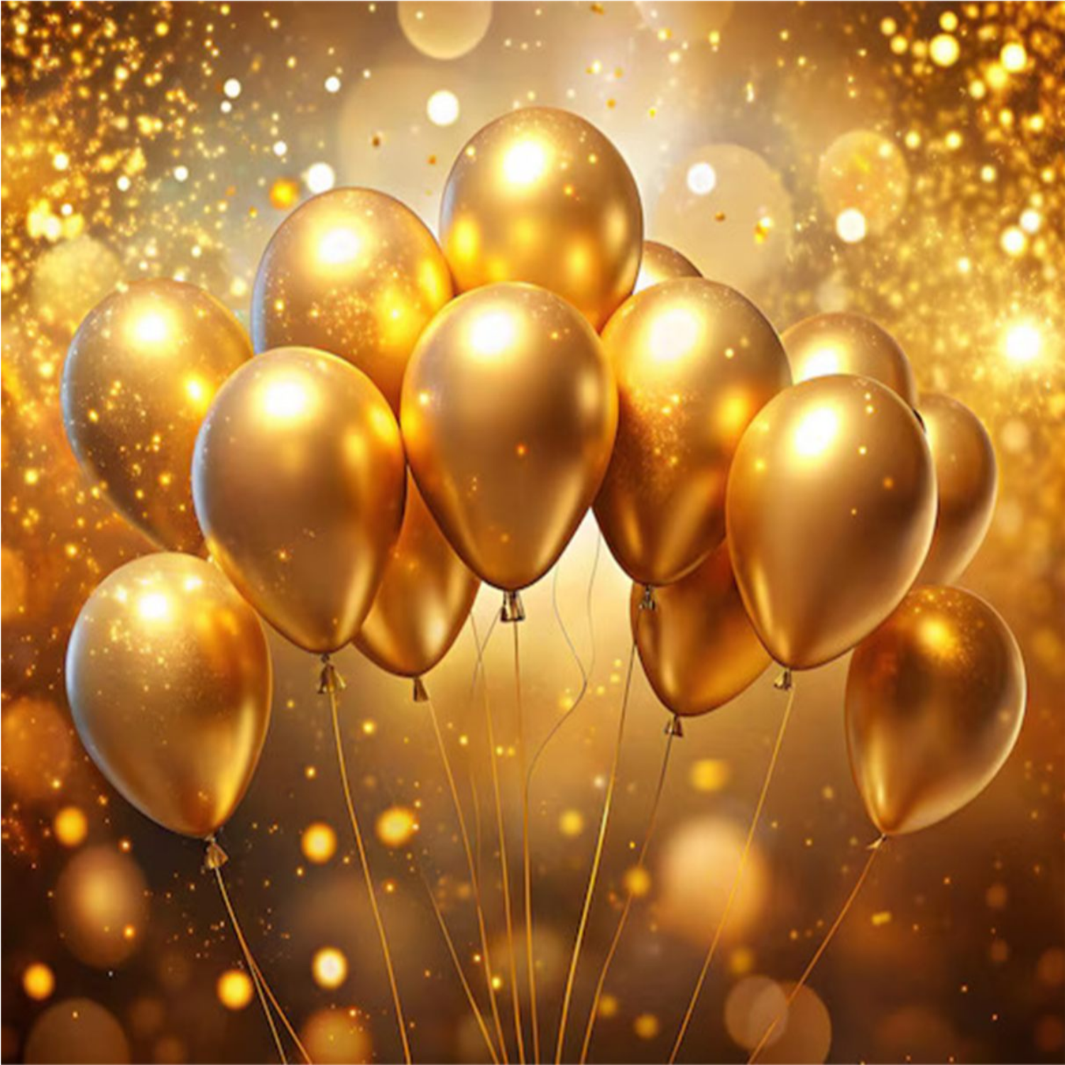 Metallic Chrome Balloons Golden 50 Pcs Shiny Latex Balloons for Birthday, Anniversary & Wedding Decorations - Premium Helium Grade Party Supplies 3