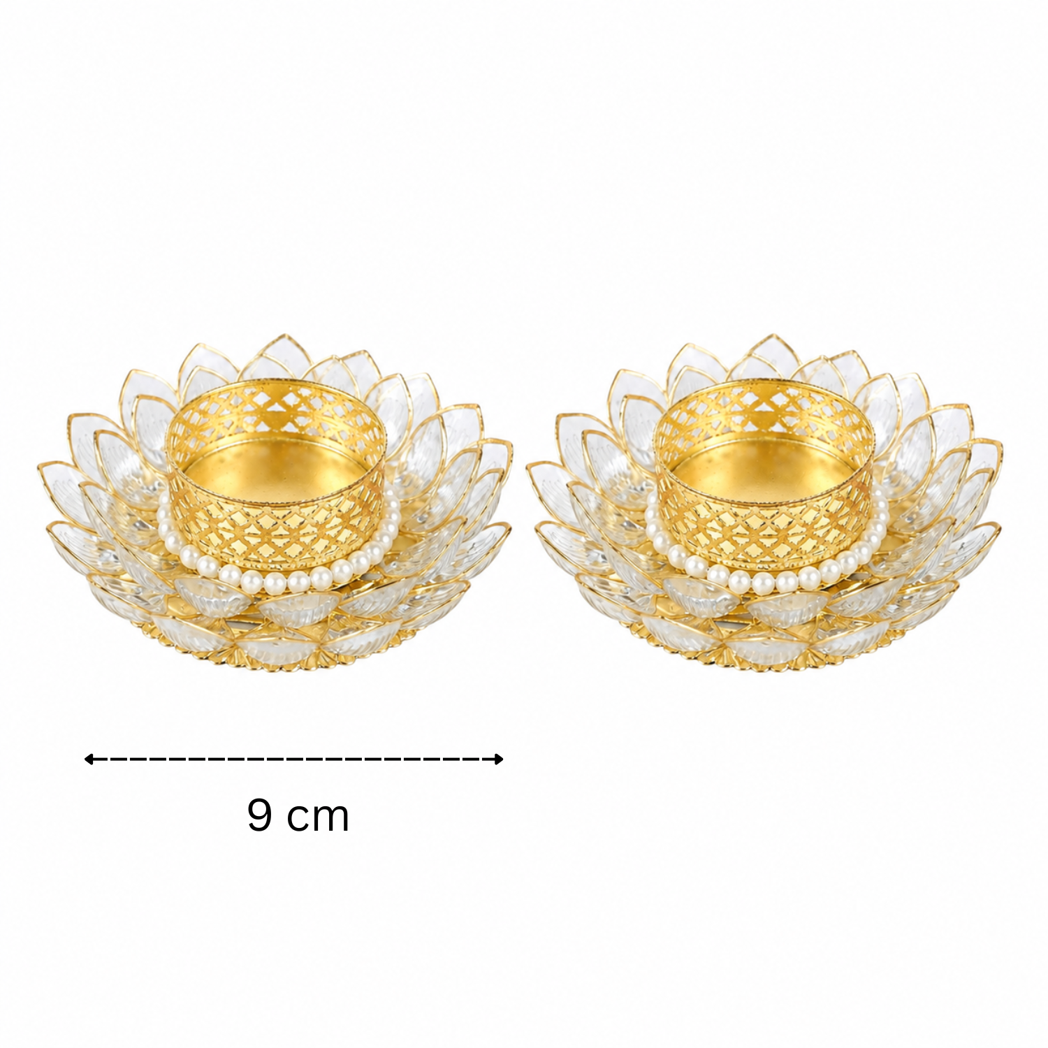 White Lotus T-light Holder 2