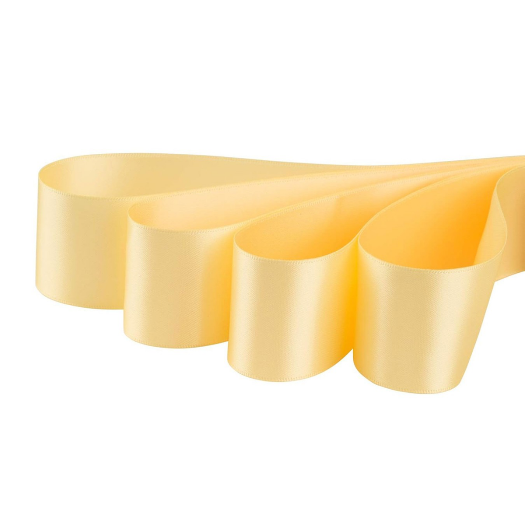 Golden Satin Ribbon Roll for Gift Wrapping, DIY Crafts, and Wedding Decor 3