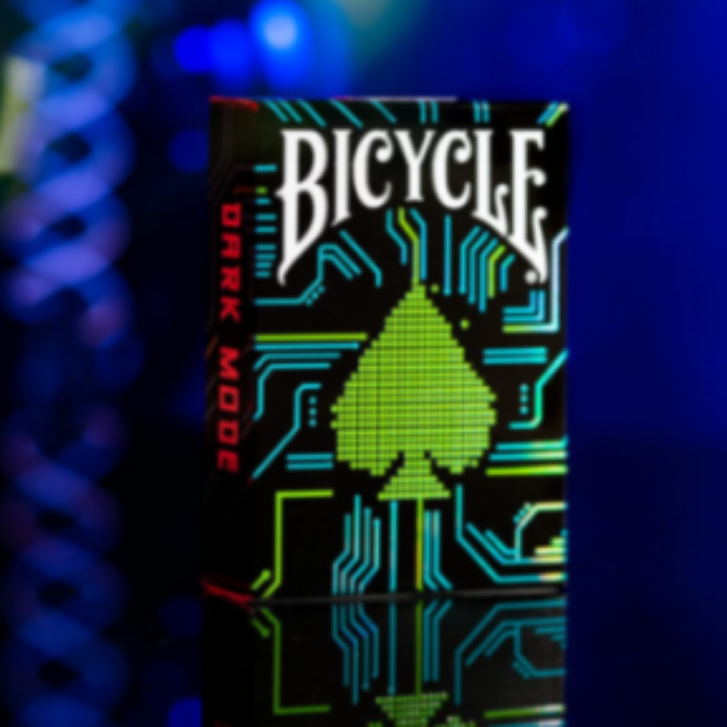 Bicycle Dark Mode Playing Cards - Cyberpunk Aesthetic Deck with Circuit Board Design - Premium Poker Size USPCC Cards for Magic and Collectors 4
