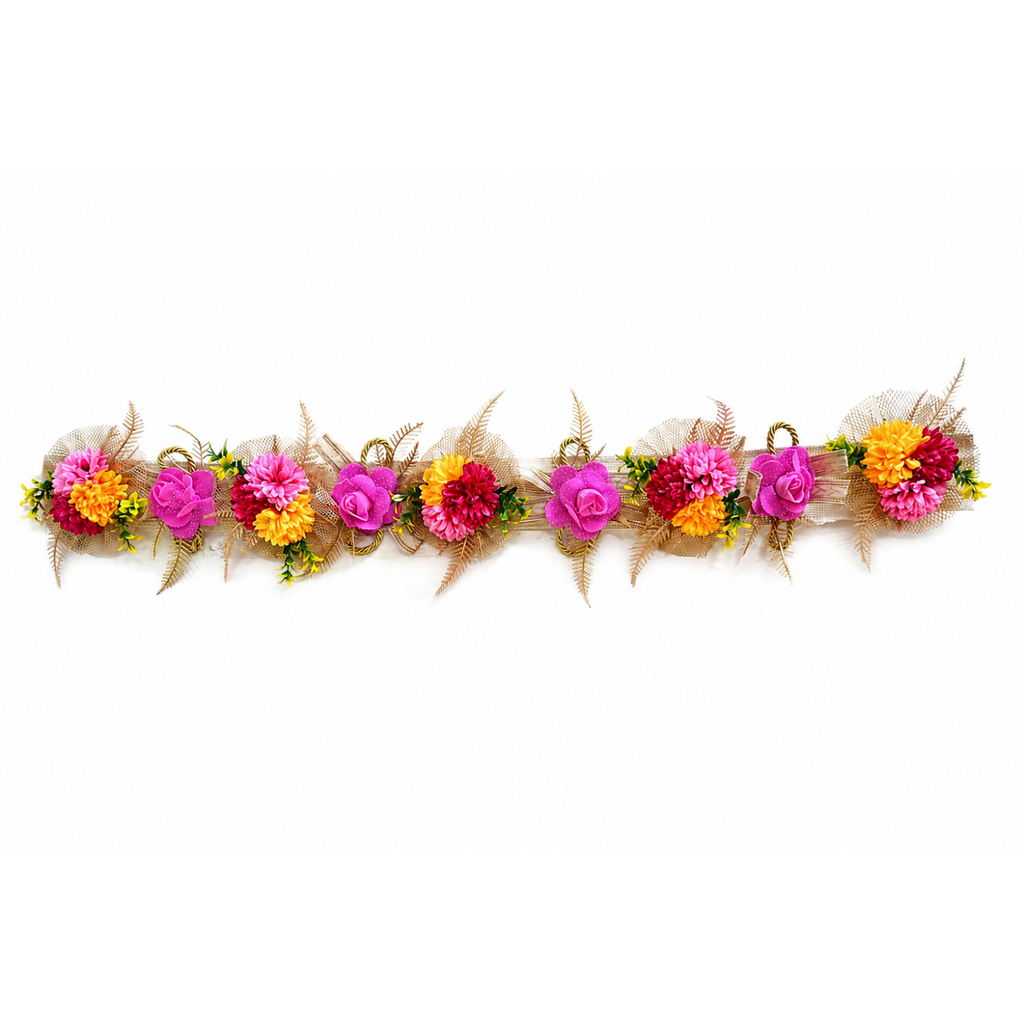 Ethnic Bandhanwar Door Hanging – 100 cm Reusable Floral Toran, Handcrafted Decorative Valance for Festive Decoration, Housewarming, & Main Entrance