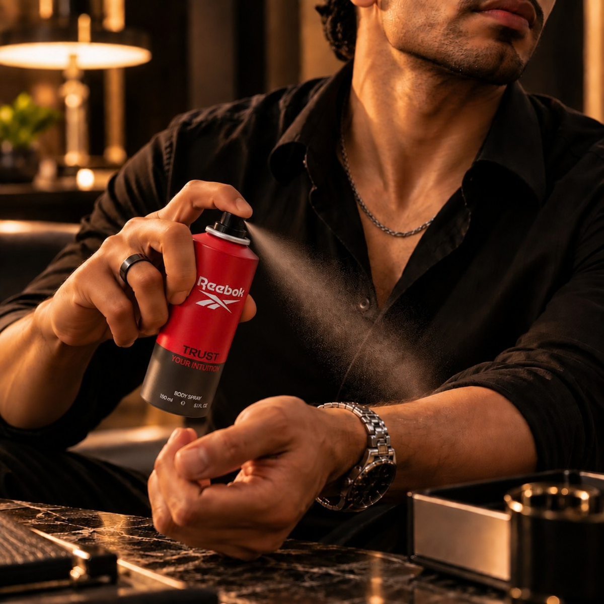 Reebok Trust Your Intuition Body Spray for Men (150ml) – Premium Long-Lasting Deodorant Spray