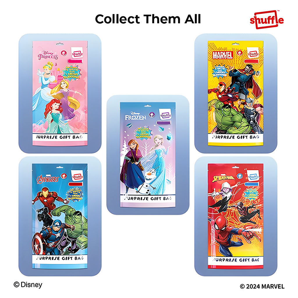 Shuffle Avengers Surprise Gift Bag - Superhero Themed Birthday Return Gift | Mystery Goodie Bag with 5 Exciting Surprises for Boys & Girls 2
