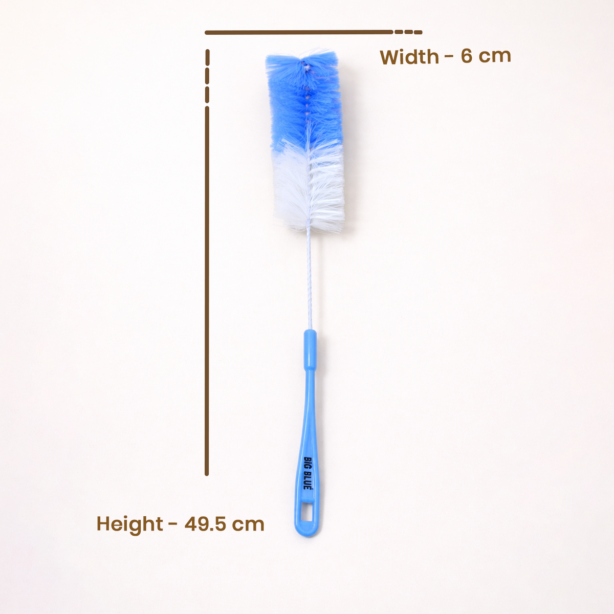 Long Handle Bottle Cleaning Brush – Durable Scrubbing Tool for Water Bottles, Glasses, Decanters, and Narrow Neck Containers