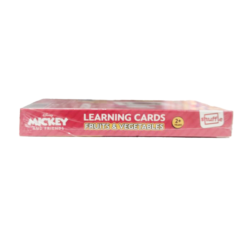 Disney Mickey & Friends Fruits & Vegetables Educational Learning Flash Cards by Shuffle (30 Cards, Ages 2+)