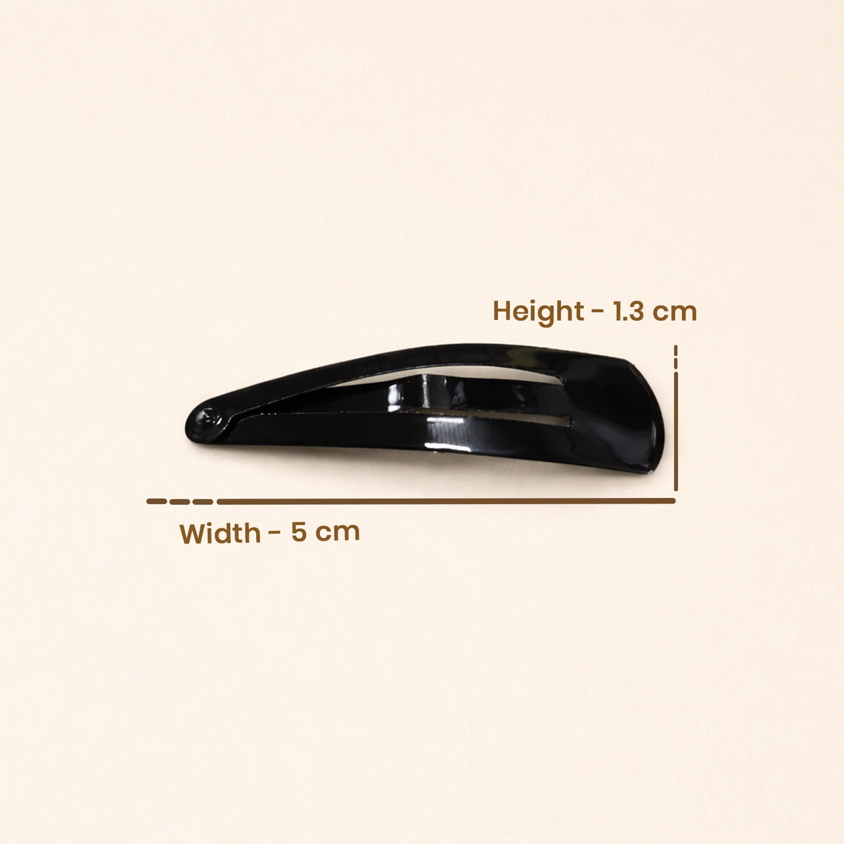 Premium Black Tic Tac Hair Clips for Women and Girls – Non-Slip Metal Snap Hair Barrettes for Daily Home, School, Office, and Salon Use, Pack of 10 Cards