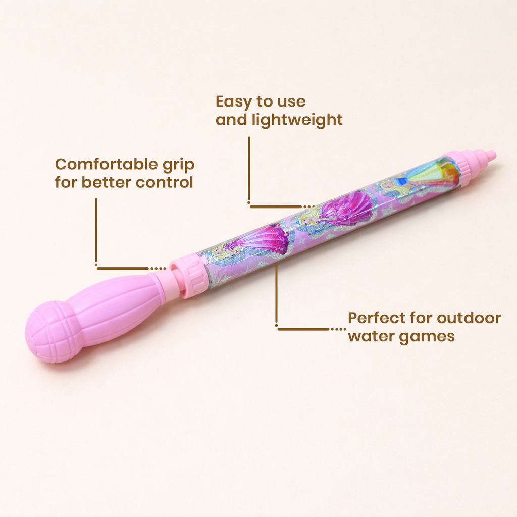 Kids Holi Water Pichkari 42 cm | Lightweight Easy-Grip Water Spray Toy for Children