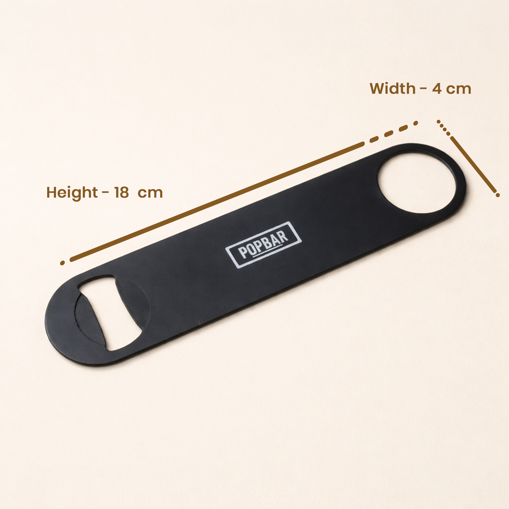Professional Speed Bottle Opener - Matte Black Lightweight Design | POPBAR 9