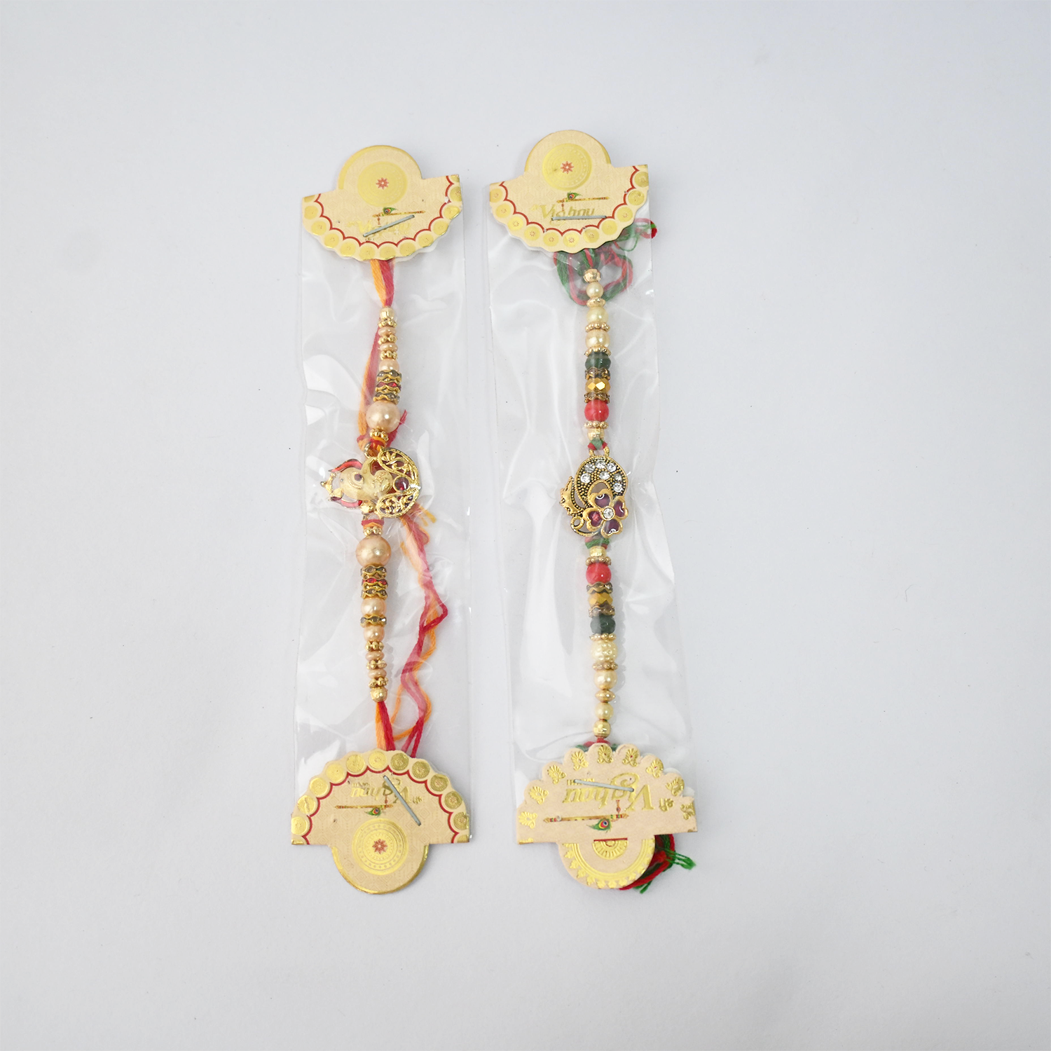 Rakhi Set for Brother - Traditional Handmade Rakhi Combo with Rudraksha, Beads, and Ethnic Designs for Raksha Bandhan – Festive Gift Pack