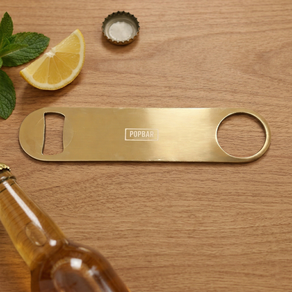 POPBAR Gold Bottle Opener | Slim 18cm Professional Speed Opener 1
