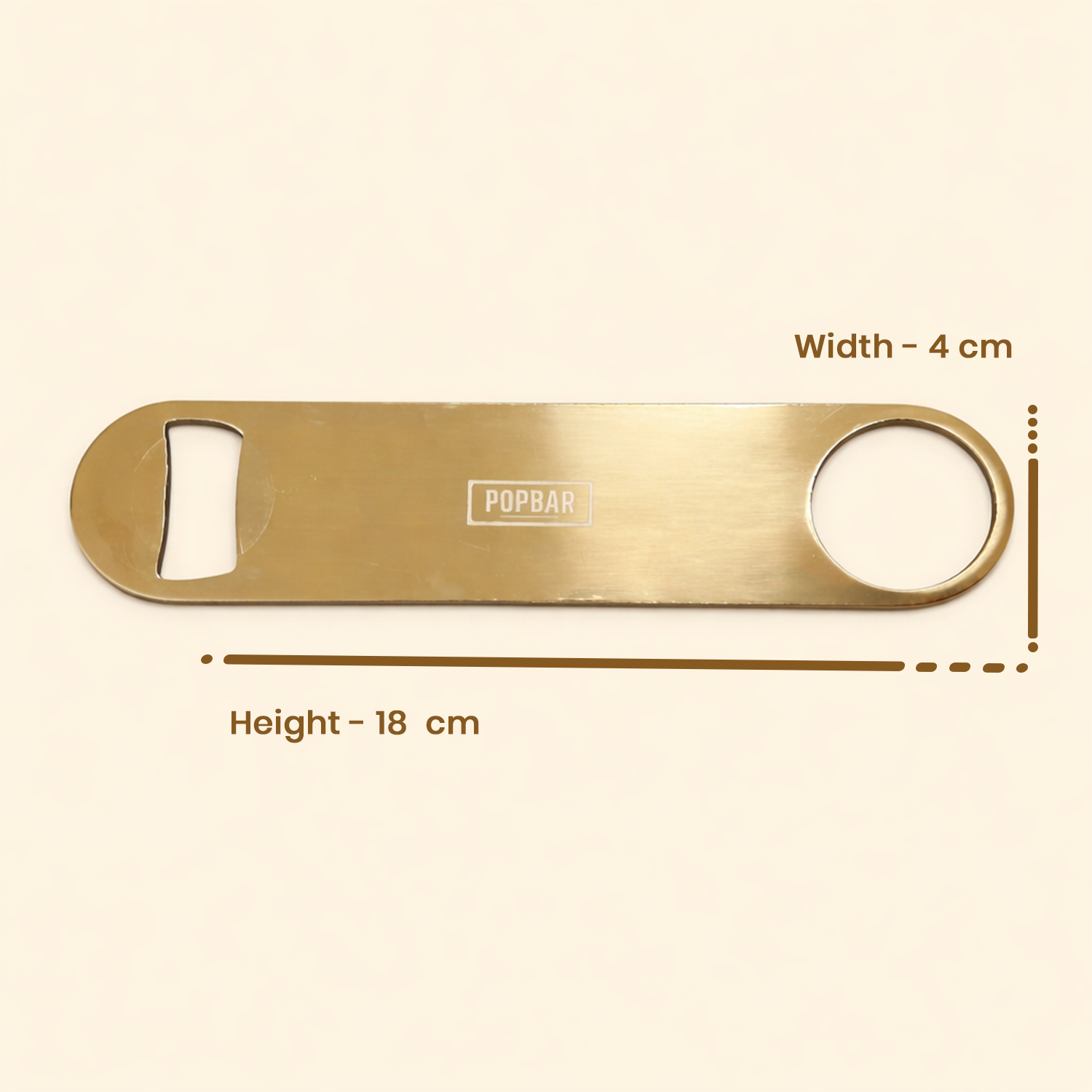 POPBAR Gold Bottle Opener | Slim 18cm Professional Speed Opener 5