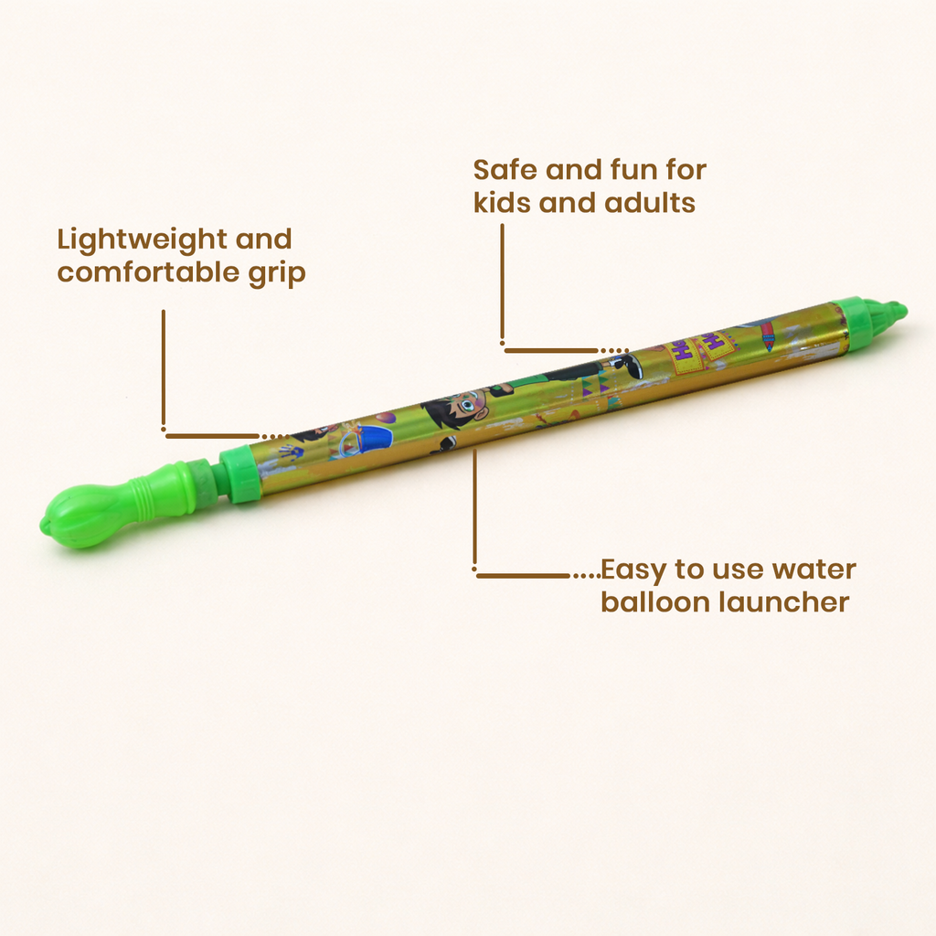 Kids Holi Pichkari Water Gun – Lightweight Long Water Shooter for Holi Water Games
