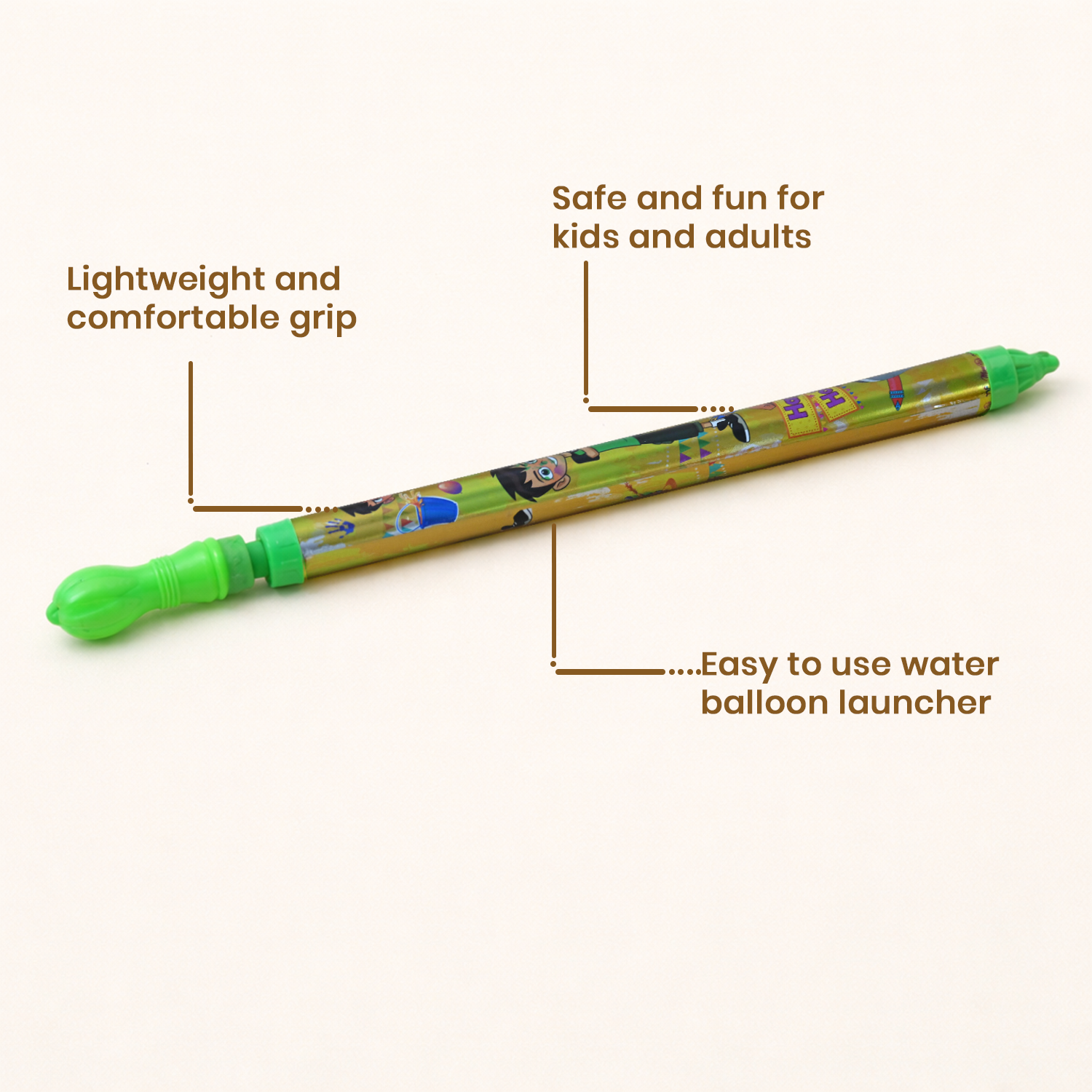 Kids Holi Pichkari Water Gun – Lightweight Long Water Shooter for Holi Water Games