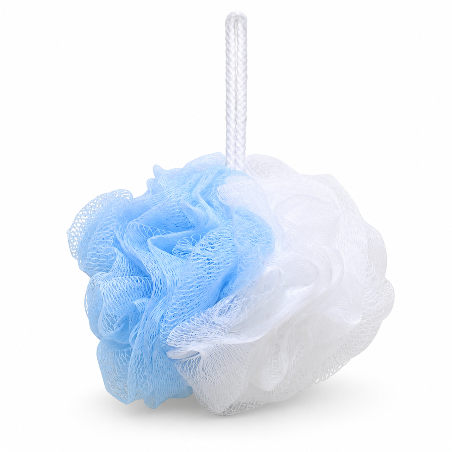 Bath Sponge Loofah - Soft Mesh Shower Pouf for Gentle Exfoliation, Body Scrubbing, and Deep Cleaning - Durable Hanging Design for Bathroom Essentials