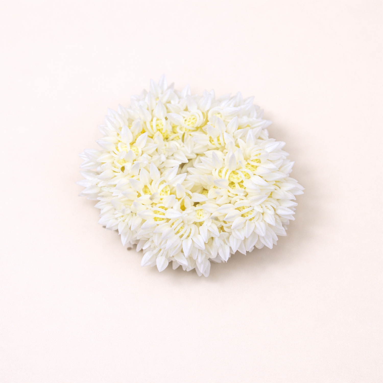 Artificial Mogra Gajra Hair Accessory for Bridal Bun, Wedding Flower Juda, Floral Hair Bun Decoration for Women, 9 cm Diameter, Jasmine Flower