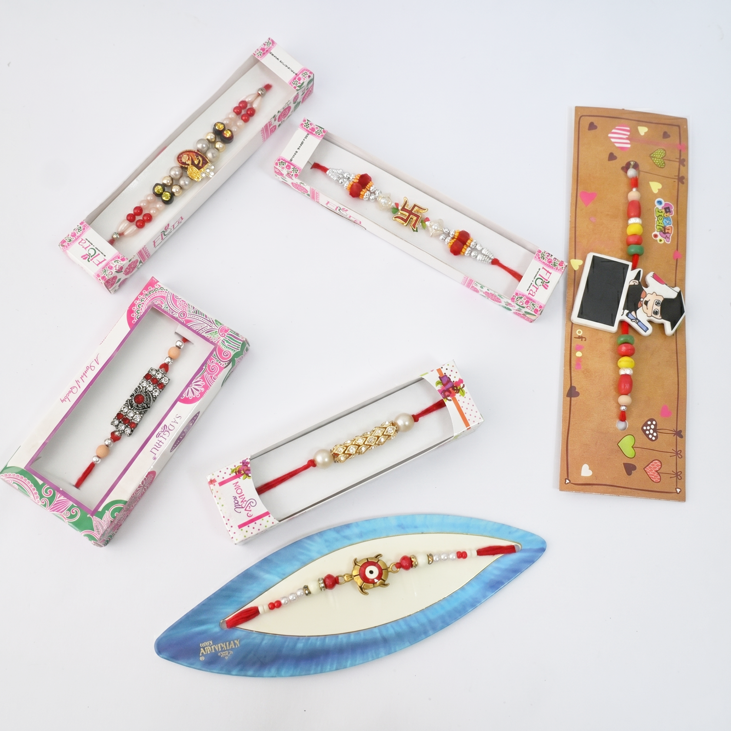 Designer Rakhi Combo Set for Brother - Traditional & Modern Raksha Bandhan Gift Pack