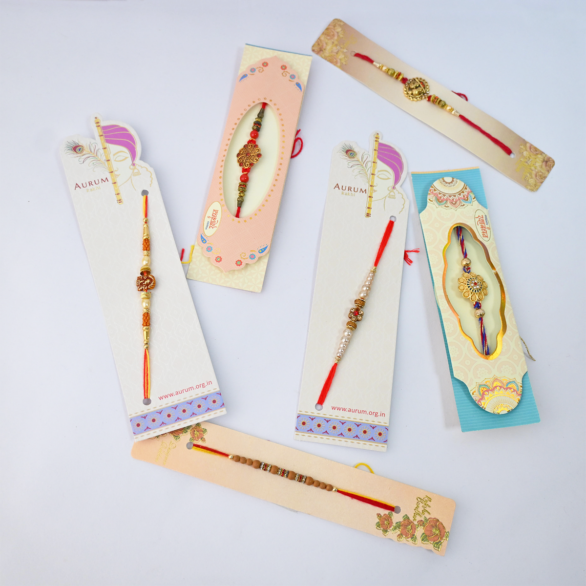 Premium Rakhi Gift Set Avengers Shuffle Card Game & 6 Assorted Designer Rakhi