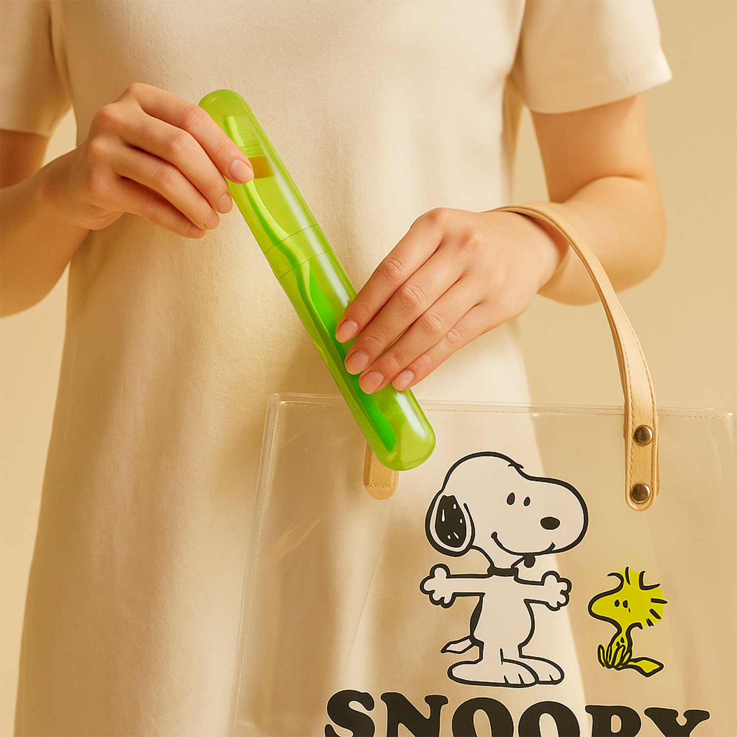 Slim Portable Travel Toothbrush Case – Hygienic Toothbrush Protector & Storage Holder for Camping, Gym, and Business Trips (20.5cm, Neon Green) 2