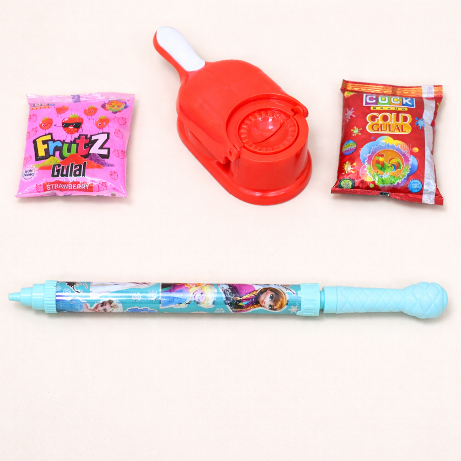 Holi Combo Pack with Pichkari, Gulal, Color Spray & Water Balloons – Holi Celebration Kit