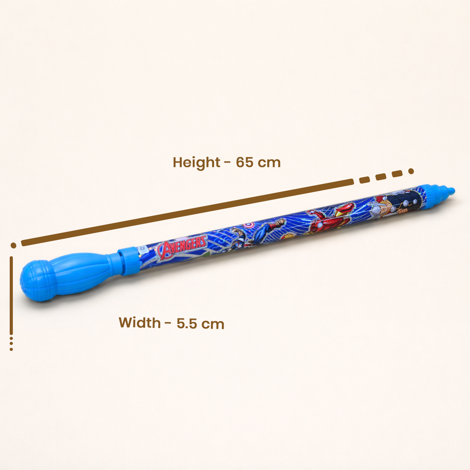 Holi Water Avengers Pichkari for Kids | 65 cm Long Lightweight Water Toy | Easy Fill & Throw Splash Water Gun for Children