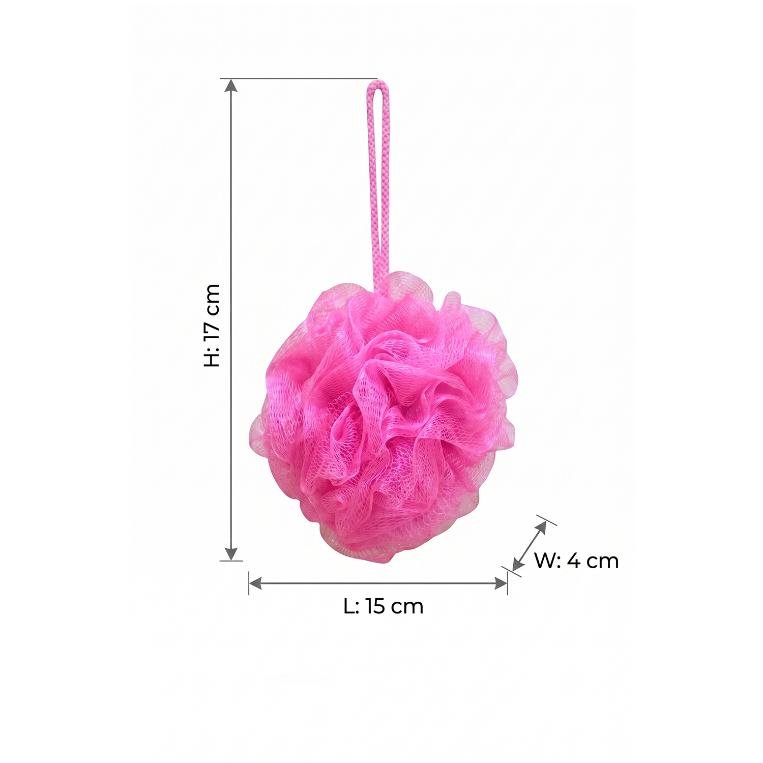 Bath Sponge Loofah - Soft Mesh Shower Pouf for Gentle Exfoliation, Body Scrubbing, and Deep Cleaning - Durable Hanging Design for Bathroom Essentials
