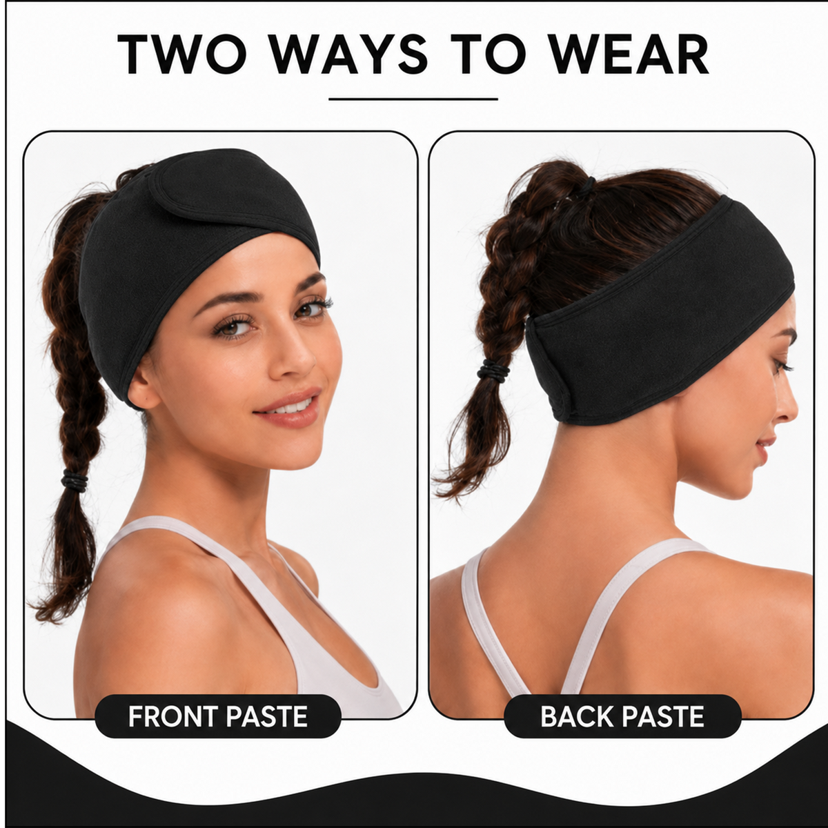 Spa Headband for Skincare – Set of 3 Adjustable Microfiber Headbands for Washing Face, Shower, Makeup, and Sports – Soft, Reusable, and Machine Washable Grey Hair Bands (Grey)