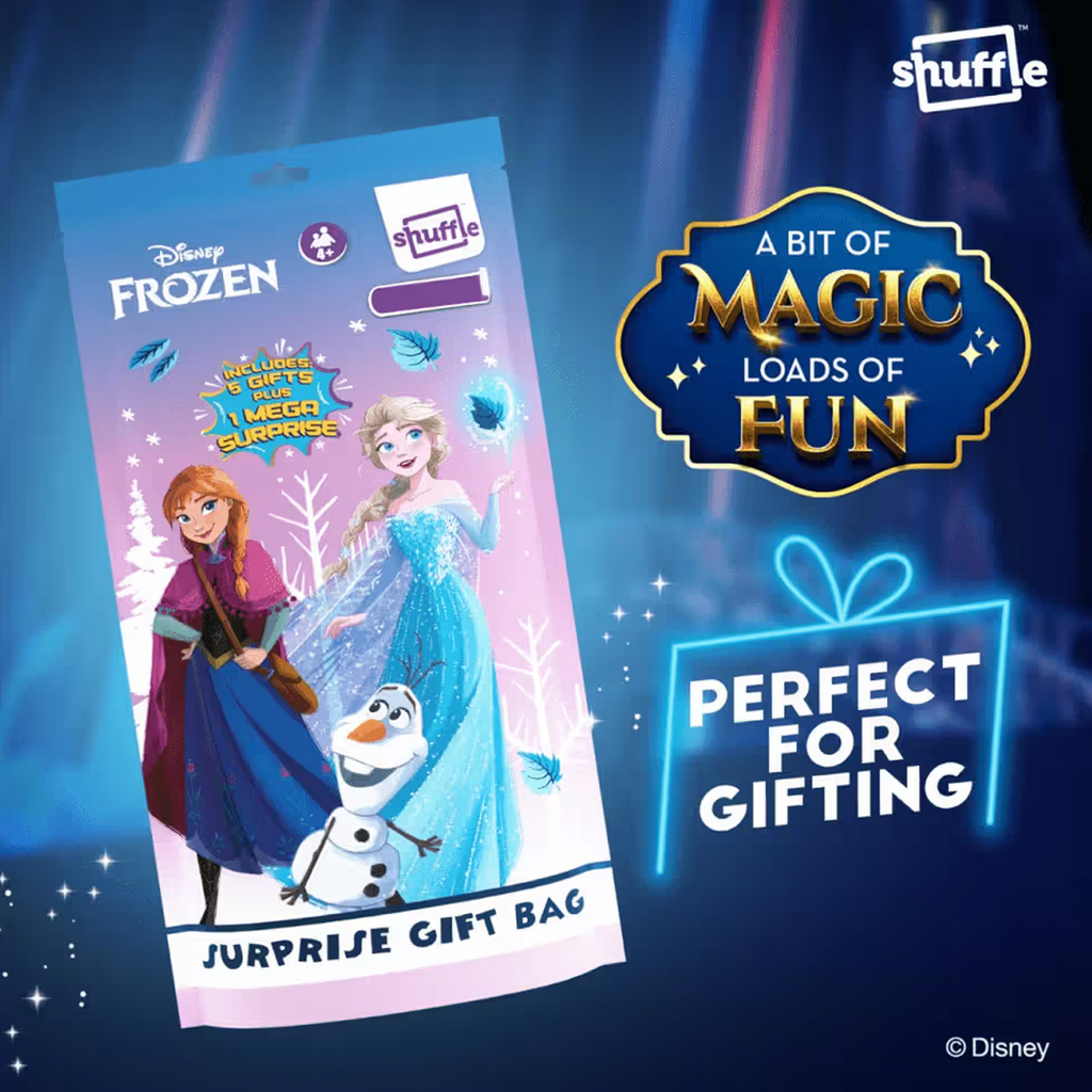 Disney Frozen Surprise Gift Bag by Shuffle | 6 Mystery Gifts Inside including 1 Mega Surprise | Frozen 2 Toy Set for Ages 4+ 1