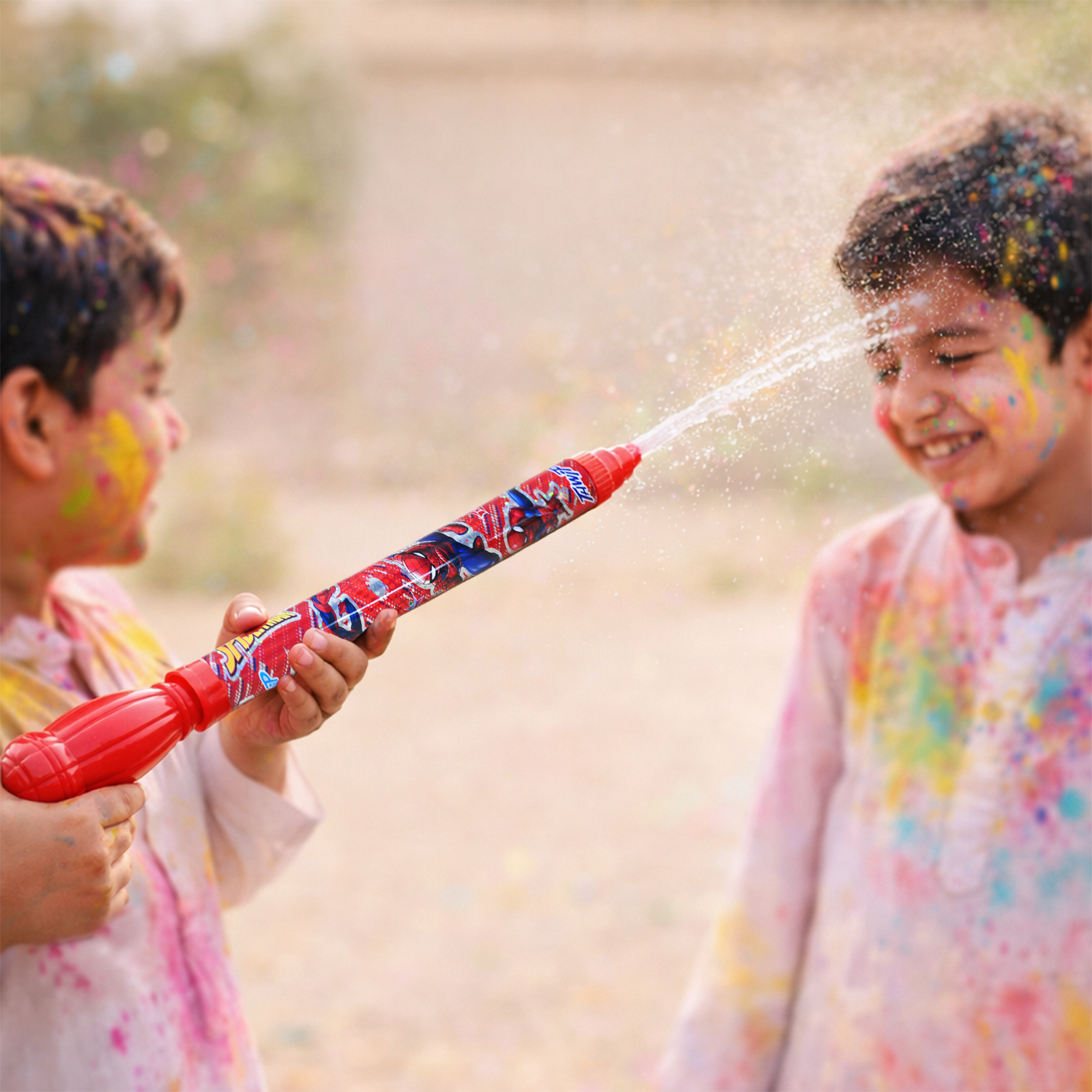 Spiderman Pichkari 65 cm – Kids Holi Water Gun with Long Spray
