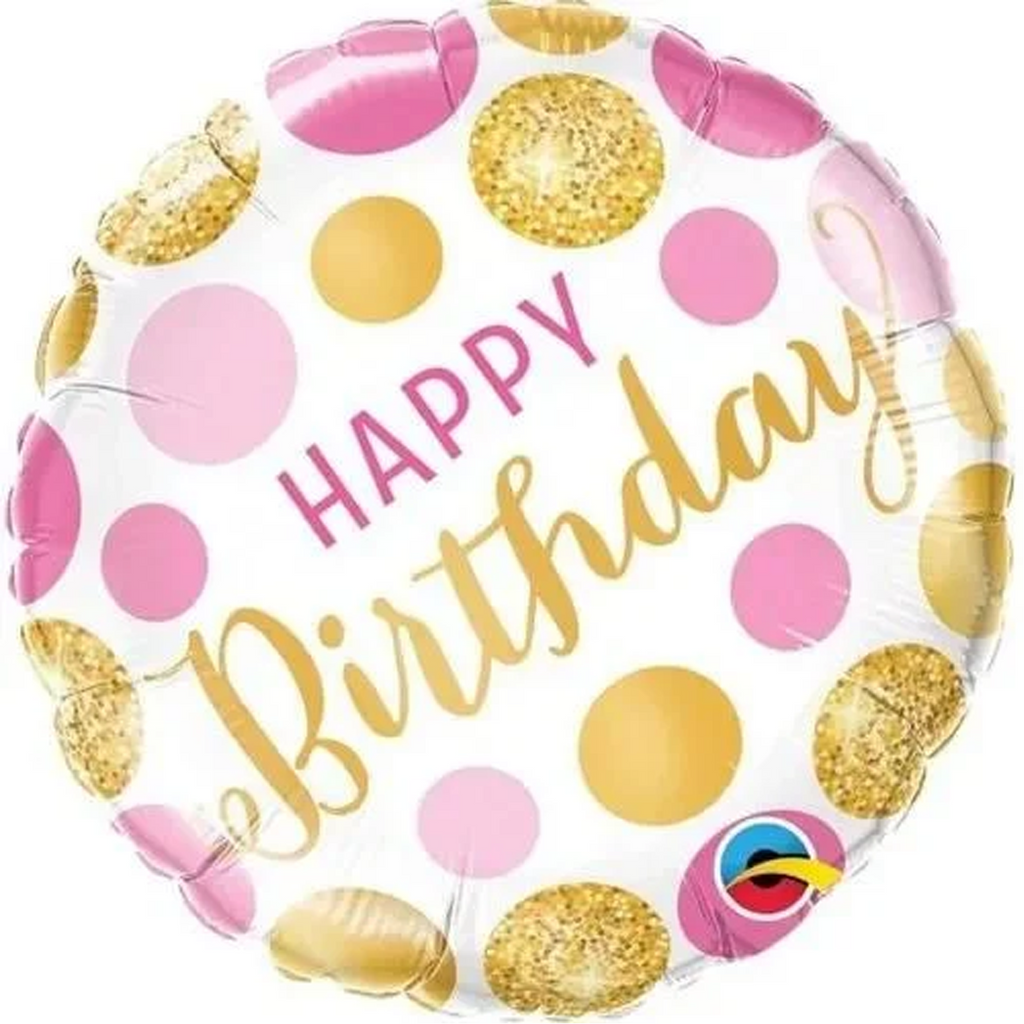 5 Pcs Donut Birthday Balloon Set - Includes 26" Giant Donut Foil Balloon and Pink Star/Happy Birthday Balloons