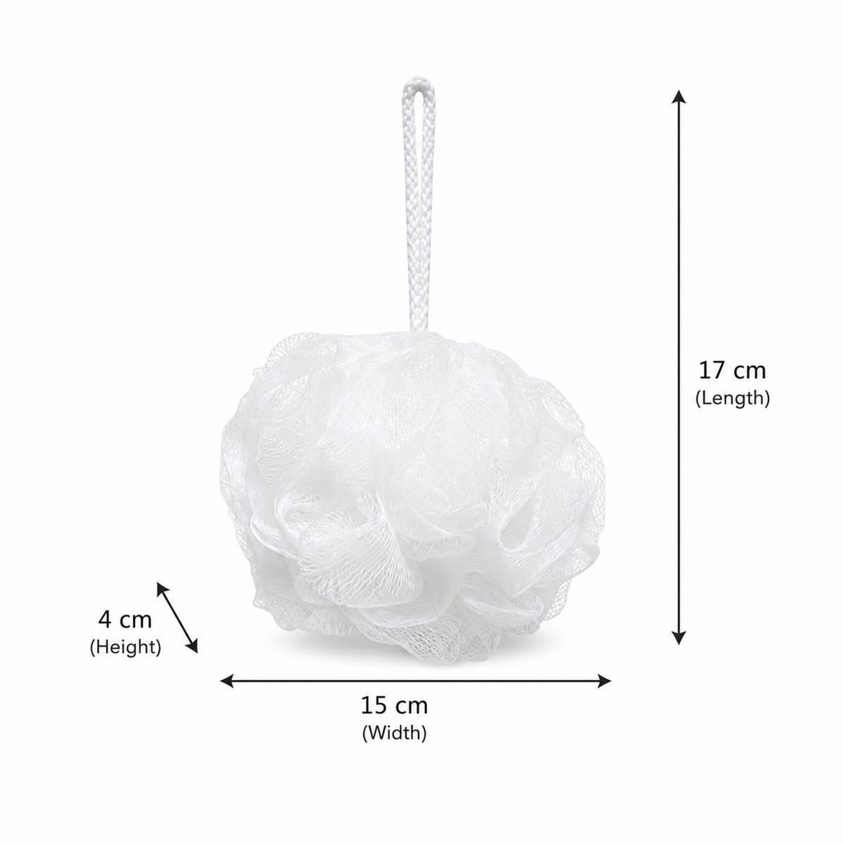 Bath Sponge Loofah - Soft Mesh Shower Pouf for Gentle Exfoliation, Body Scrubbing, and Deep Cleaning - Durable Hanging Design for Bathroom Essentials