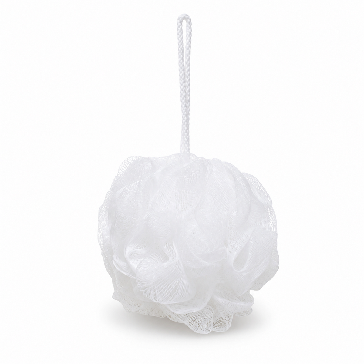 Bath Sponge Loofah - Soft Mesh Shower Pouf for Gentle Exfoliation, Body Scrubbing, and Deep Cleaning - Durable Hanging Design for Bathroom Essentials