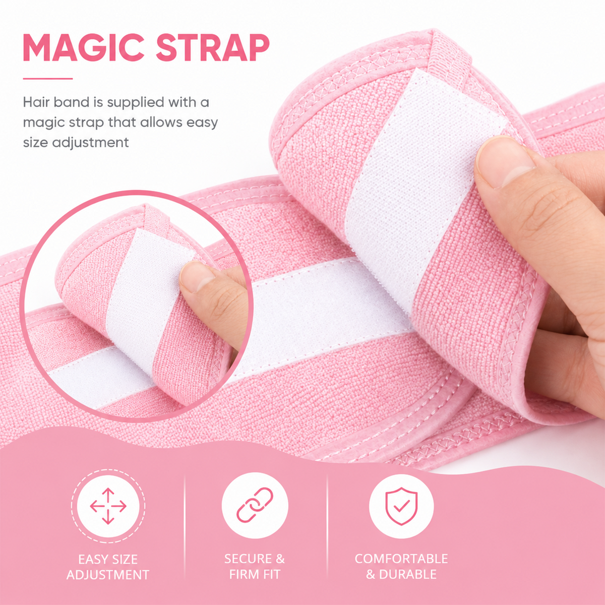 Spa Headband for Skincare – Set of 3 Adjustable Microfiber Headbands for Washing Face, Shower, Makeup, and Sports – Soft, Reusable, and Machine Washable Grey Hair Bands (Grey)