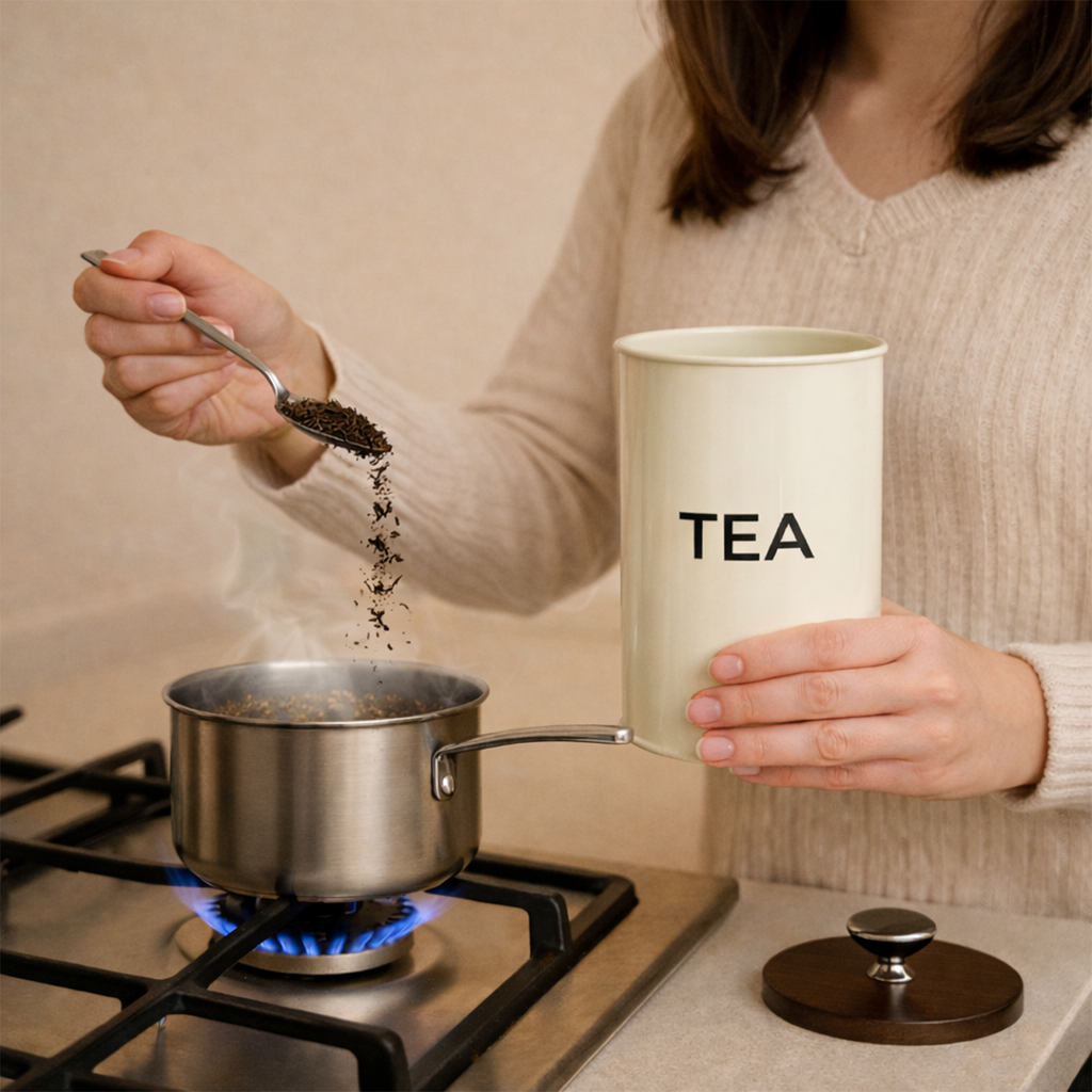 Tea Container Jar (White)