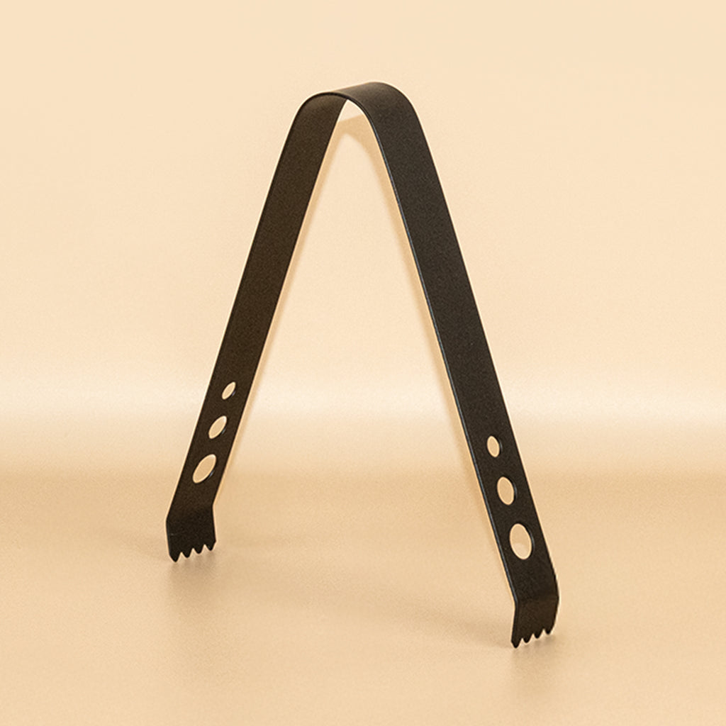 Premium Matte Black Stainless Steel Ice Tong 2