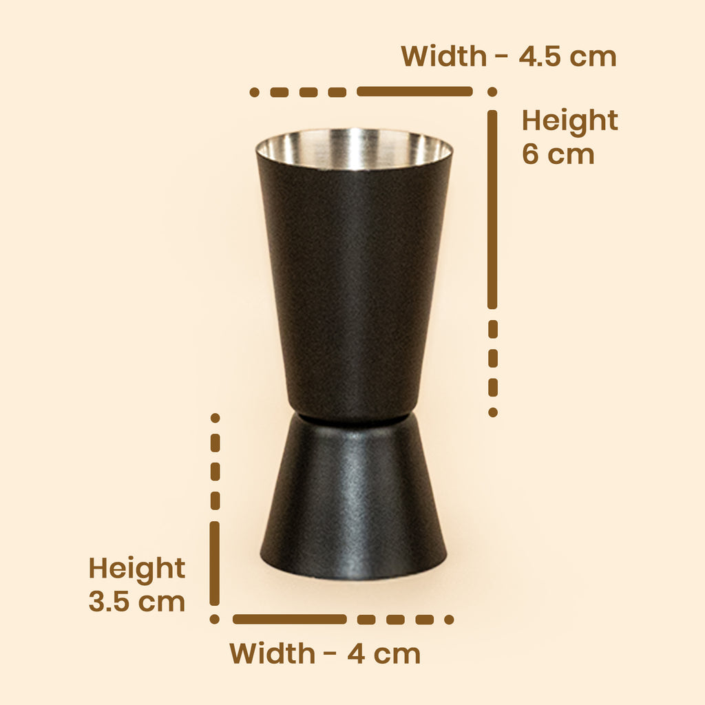 Sleek Matte Black Dual-Side Peg Measurer 4