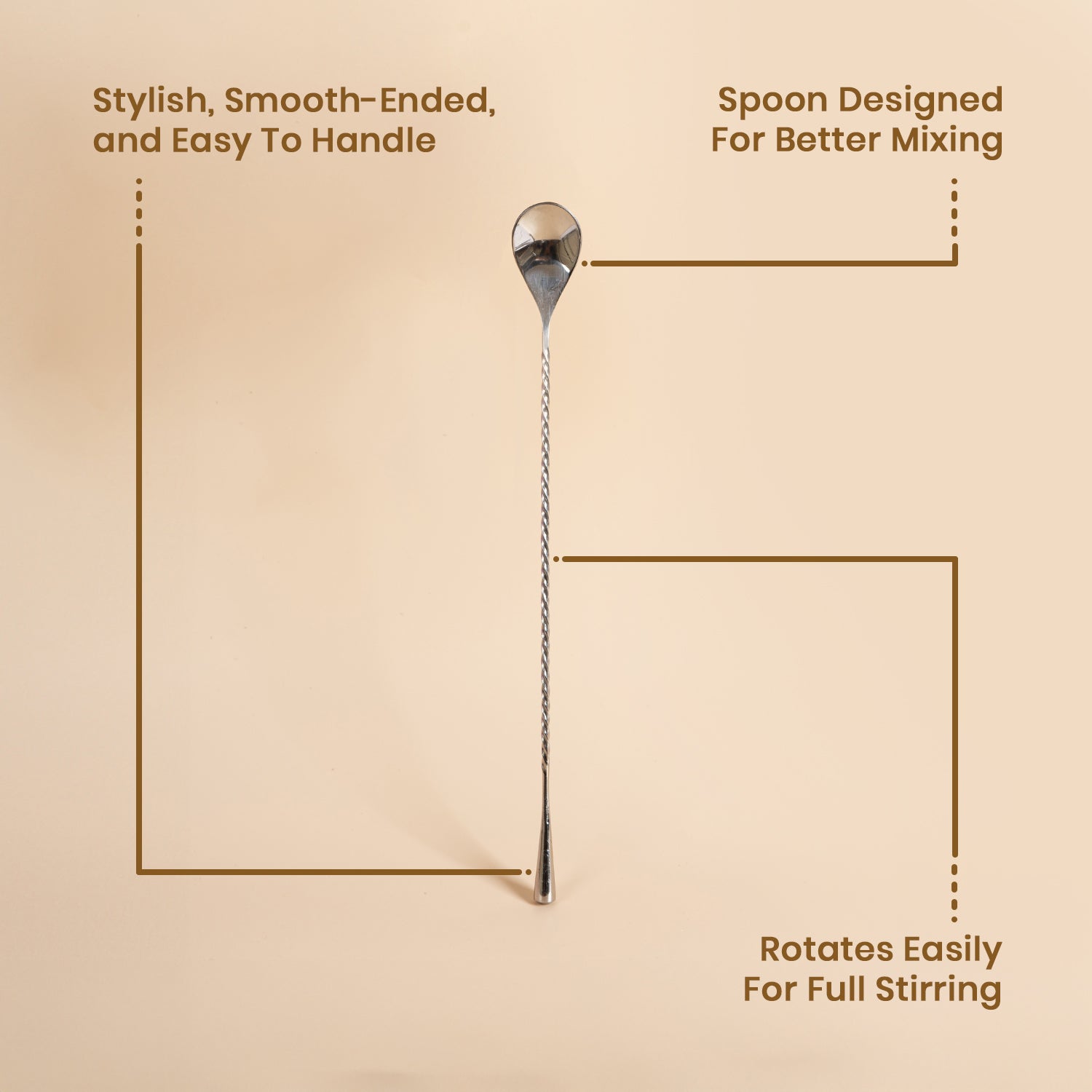 Bar Spoon Stainless Steel 1pc