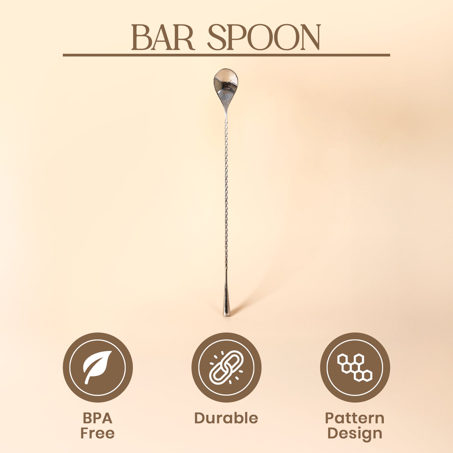 Bar Spoon Stainless Steel 1pc