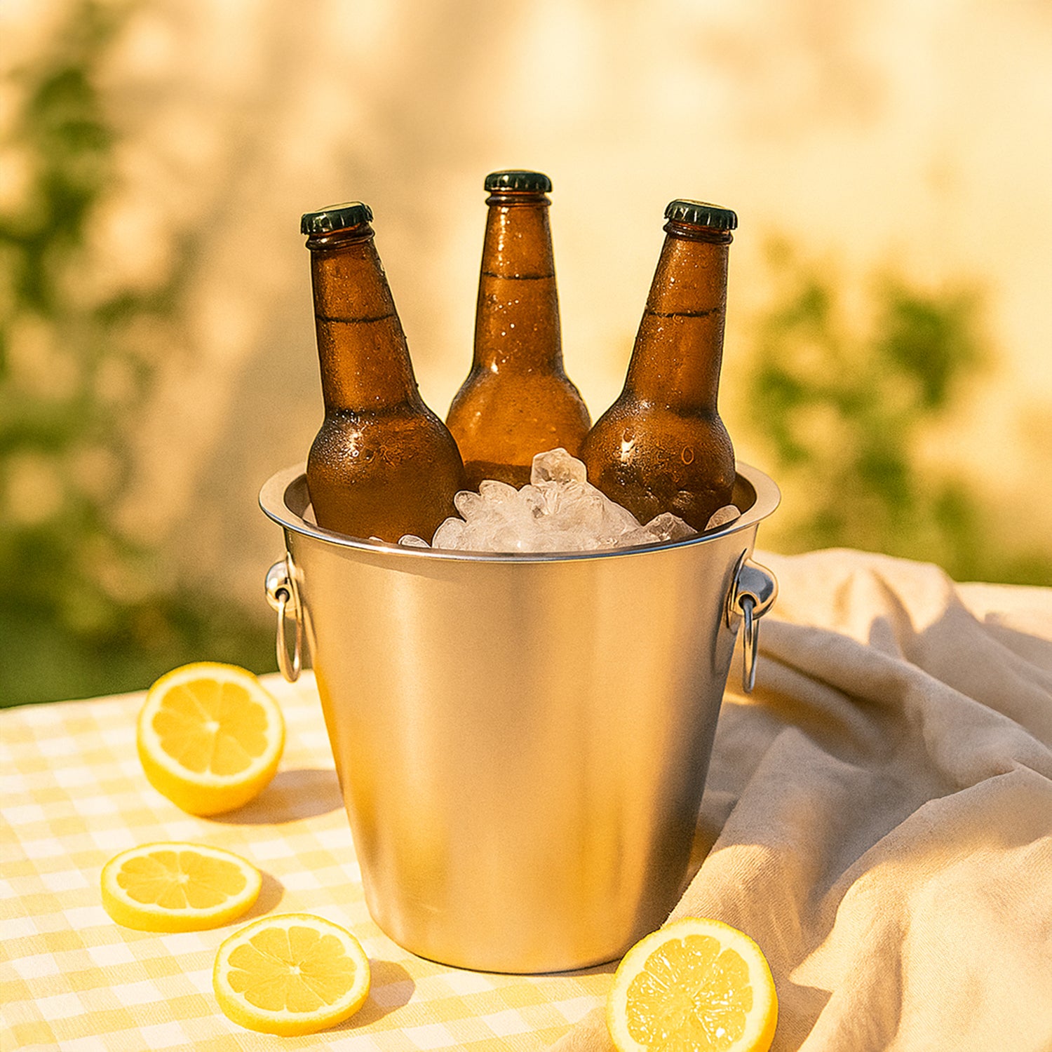 Steel Ice Bucket For Beer 4.5Ltr