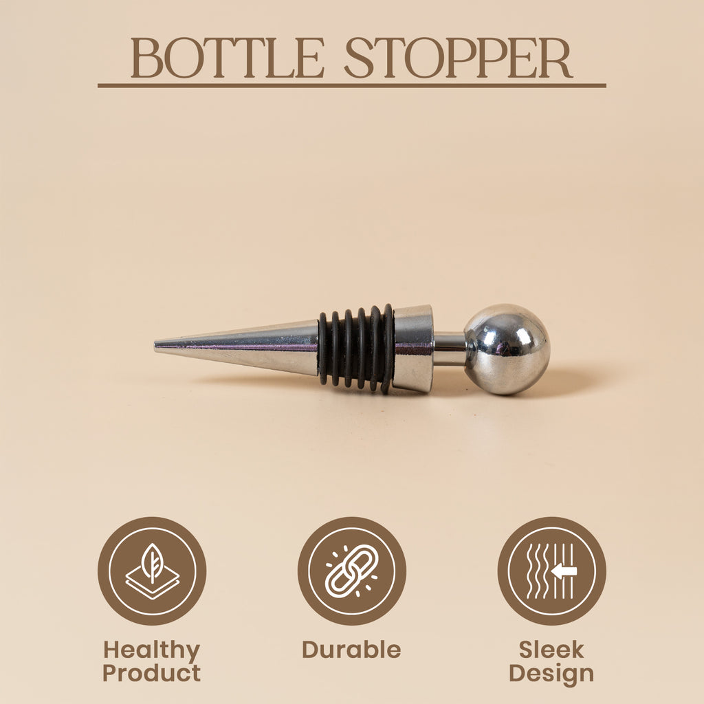 Bottle Stopper Stainless Steel 1p