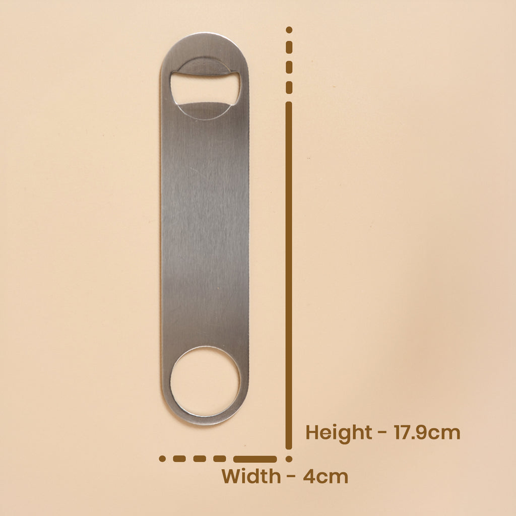 Professional Stainless Steel Speed Bottle Opener | Heavy Duty Flat Bar Blade