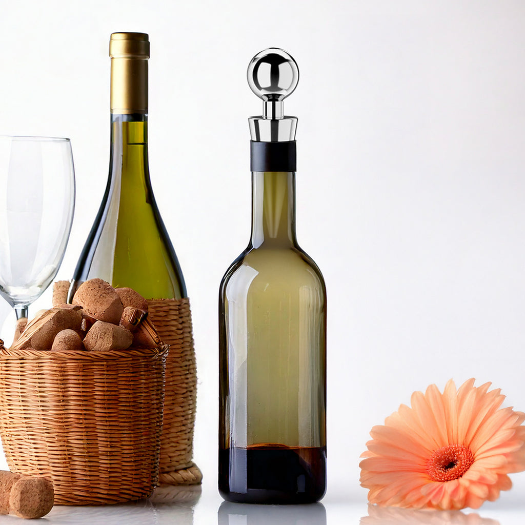 Bottle Stopper Stainless Steel 1p