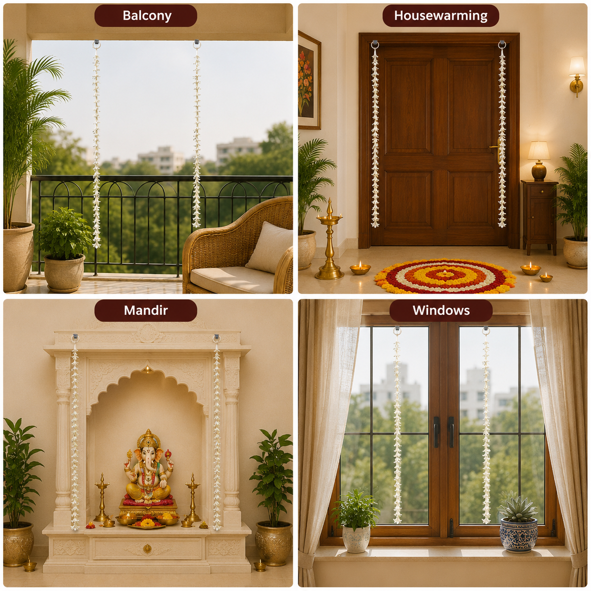 Traditional Decorative Toran with Circular Marigold Hanging Flowers – Ethnic Festive Door Decor for Diwali, Wedding, and Home Entrance