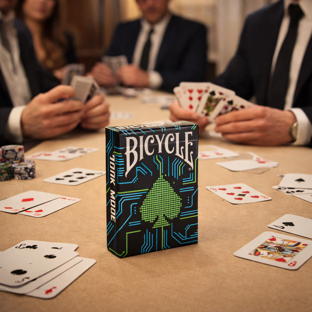Bicycle Dark Mode Playing Cards - Cyberpunk Aesthetic Deck with Circuit Board Design - Premium Poker Size USPCC Cards for Magic and Collectors 2