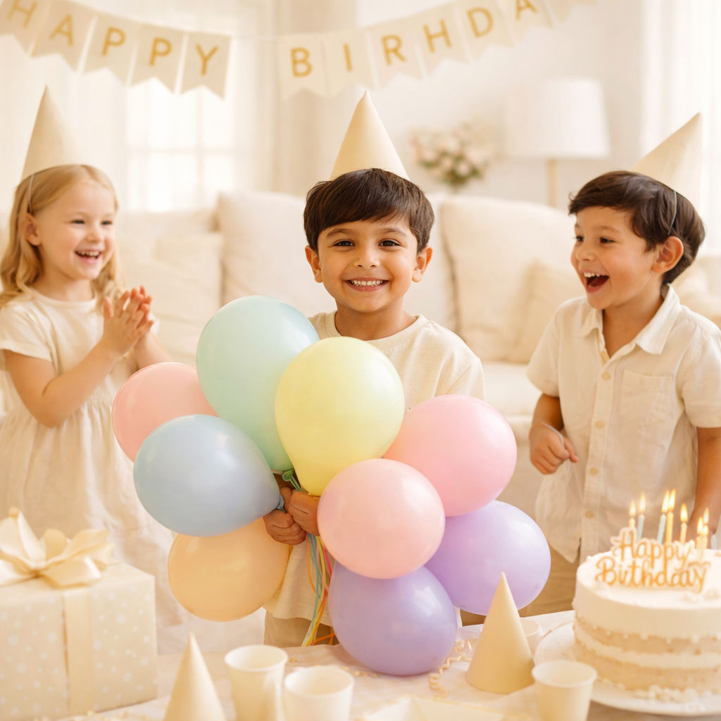 Multicolor Pastel Balloons 50 Pcs