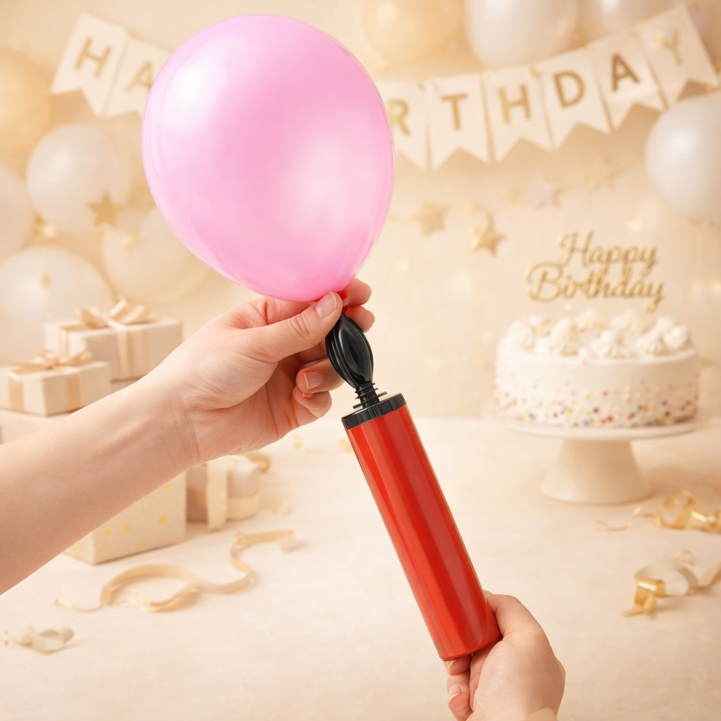 High-Efficiency Balloon Hand Pump – Portable Manual Inflator for All Balloon Types – Essential Party Decoration Tool for Birthdays & Events 2