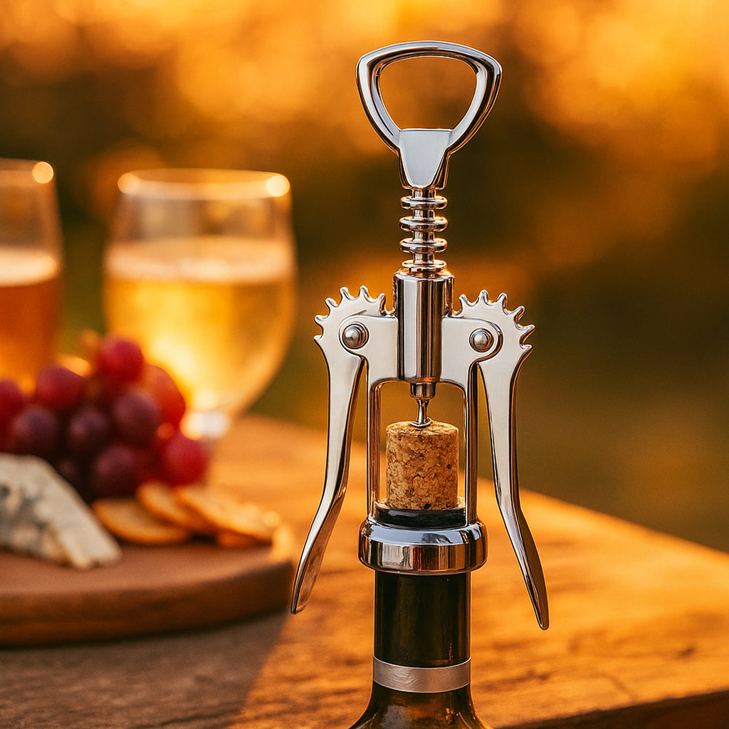 Premium 304 Stainless Steel Winged Corkscrew – Heavy Duty Wine & Beer Opener 1